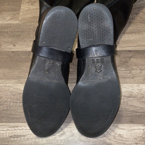 Black tall leather VIA SPIGA 10M - Picture 3 of 11